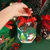 Present Wrap LBSisi Life-Christmas Snack Boxar Apple Packaging Kraft Paper Toy Chocolate Food Cookie Kids Party Wedding Year 5st