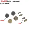 20PCS 315 433 MHz共振器クリスタルオシレータR315A R433A LR433T2 LR315T2 SAWフィルター発振器クリスタル三脚円筒形