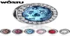 100% Real 925 Sterling Sterling 6 Colori Crystal Radiant Hearts Fit Bracciale originale Bracciale Authentic Gioielli Gift5616257