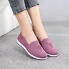 Dance Shoes 2024 Flats Women Comfortable Knitted Slip-on Women's Loafers Ladies Platform Creepers Grandmother Mom Sport Sneakers