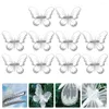 Cornici 10pcs clip di Natale clip di Natale pendente decorazione a tema fai -da -te (bianco)