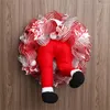 Fiori decorativi H55A Gambe Elfo Gueve Decorazione dell'albero di Natale Decorazioni per porte peluche per ornamenti sospesi in casa