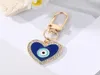 Acqua Drop Cuore Evil Evil Eye Keyring per la coppia di amici Enamel Blue Eye Borsa Accessori per il fascino dell'auto gioielli6979853