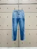 Women's Jeans 2024 Trend Cotton Heavy Crafted Colorblocked Vintage Ladies Work Pants Y2K Clothing High Quality Long