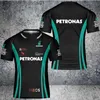 Herrtröjor tröjor herrar och kvinnors korta ärm t-shirts högkvalitativa F1 casual skjorta Mercedes Benz Forla One Racing 2023 C240412