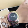 TICWATCH PROブランドクォーツ手首の女性用クリスタルメタルスチールバンド男性のための時計