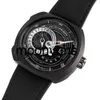 SevenFriday Watch Designer Uhren siebenfriday Q-Serie Automatisch SF-Q3/05 Schwarze Ledermenschen Watch hohe Qualität