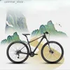 Bikes Ride-Ons Mountain Bike Carbon Fiber Framework Hydraulic Disc Brake Oil and Spring Front Fork MTB Cycling 27 Speed 29 Inch L47