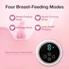 Breastpumps Electric Breast Pump Low Noise Electric Milk Puller Automatisk mjölkare Komfort Amning Postpartum Care 180 ml Milk Bottle 240413