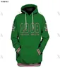 AKA 1908 Green Pattern Tattoo 3d Over Imprimé Hoodie Man Femmes Unisexe Outwear Zipper Pullover Sweatshirt décontracté G12143336406