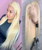 Blonde Lace Front Wig Human Hair Wigs Pre Plucked Brazilian Straight 13x1 Deep Part 613 Honey Blonde Color Hd Lace Frontal Wig69376038183