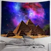 Tapestries Heilig Pyramid Tapestry Egypte sterrenhemelige muur ophangen voor woonkamer slaapkamer slaapkamer huisdecoraties