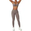 Yoga Set Gym Clothes Sportswear Yoga Costumes For Women Fitness Jogging Nylon Tracksuit Bra and Leggings Sport Suit S-XL 240329