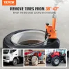 Vevor Manual Tire Perlen Breaker 38 "-42" Reifenwechsler-Werkzeug mit Gummi-Pad-Aluminium-Legierungshubs Reifenreparaturwerkzeug für Autos