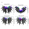 Black Devil Wing Adult Kids a mené Light Up Bat Wing Spiders Wing Demons Costume Accessoires pour Halloween Cosplay Party