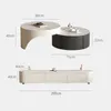 Light Luxury Rock Slab TV Stands Nordic Living Room Furniture Home Modern Storage Living Room Creative Coffee Table TV Cabinet L