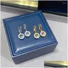 Studörhängen som säljer Single Diamond Revoable Heart Womens Fashion Jewelry Party Anniversary Gift Drop Delivery OTFRS
