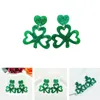 Brincos Dangle Ocean Green St. Patrick Day Edition Coreano