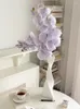 Fiori decorativi 10 teste/ramo Phalaenopsis simulazione di fiori artificiale tavolo da casa decorazione del soggiorno decorazione per matrimoni fai -da -te