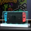 Para Nintendo Switch OLED Light Housing para Zelda Switch Tampa de poeira transparente Exibição de capa transparente Base luminosa Base 20 Color RGB