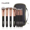 Shadow Maange Pro 8pcs/Lot Makeup Borstes Set With Case Soft Synthetic Hair Foundation Powder Eyeshad Blending Brushes For Makeup New