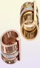 Pierścień Złoty Pierścień ze stali nierdzewnej dla kobiet cyrkon Diamond Rzymskie Numery Weddne Pierścienie zaręczynowe 55419482336178