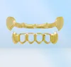 Hip Hop gładki halloween protezy grillz prawdziwe złote rapery dentystyczne grille chłodna biżuteria złota srebrna różowa czarna czarna 3574474