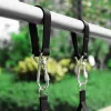 1Pair Tree Swing Straps 200kg Heavy Duty Hook Ring Hanging Belt Connecting Belt for Hammock Punching Bag Swing Horizontal Bar