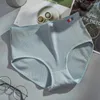 Kadın Panties L-XXXL Pamuk iç çamaşırı artı boyutu düz renkli yüksek bel dikişsiz