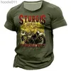 Heren Hoodies Sweatshirts Summer Motorfiets Mens Motorfiets T-shirt 3D Gedrukt Retro Short Sleved Heren T-shirt C24325