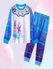 Girl encanto pijamas crianças azul rosa mirabel tops de manga longa e calça 2 pcs roupas de roupas infantis de roupas de dormir g27234354