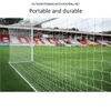 Soccer Goal Net Sports Training Ground Football Door Netting Reusable Portable School Football Practice Accessory