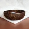 Bols Natural Coconut Shell Bowl Set Salade de fruits créatifs