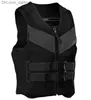 Vest de sauvetage Vest de sauvetage Chloroprene Rubber gonflable Sage de baignade adulte pour femmes adultes Kayak de vie Vestq240412