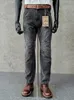 Pantalon pour hommes Amekaji Retro Black Grey Grey Ligne droite LEG MEN MENSE TRI-DIMIDENTION COUPE COUPE COLE LAVE BONNE QUALITÉ