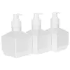 Liquid Soap Dispenser 3 Pcs Bottled Toiletry Travel Containers Bathroom Bottles Supplies Push Type Shower Gel Press Storage Shampoo Holder