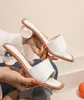 Slippers Summer Clear Crystal Round Ball Heels Women Beach Peep Toe Slides Shoes Woman Flip Flops Sandals Size 35432763890