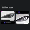 Lampe avant de style voiture DRL Daytime Running Light Streamer Turn Signal Indicator pour Porsche Cayenne 9y0 LED phares 19-23 phares