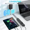 Hubs RSHTECH A10QPD USB HUB 10Gbps TypeC PD USB3.2 USB C Hub 60W USBA 3.2 QC3.0 Charging Ports Aluminum USB Splitter for Laptop/PC