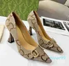 Dress shoes New horse shoe buckle high heel metal buckle fine high heel pointed fashion leather shallow mouth comfortable single shoe women sandal size