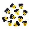 Fiori decorativi 12 pezzi secchi secchi giallo viola pansy corydalis suaveolens hance piante fiorite erbario per segnalibri cartoline di gioielli