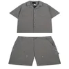 Repre Designer American Summer New Loose Casual Shirt Short Sleeve Cargo Shorts för män och kvinnor Fashion Suits-XL