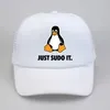 Czapki piłki tylko sudo it baseball czapki kapelusze kapelusze damie ochrona Snapback Linux System operacyjny Tux Penguin