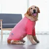 Dog Apparel Medium - To Large-Sized Vest Anti-Loss Polyester Breathable Quick Drying Printed Clothing Household Pet Supplies JJ561