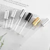 Speicherflaschen 50pcs/Los 1ml 2ml 3ml 5ml 10 ml Parfümglasrolle auf Flasche mit Glas/Metallkugel Brauner Rollen ätherische Ölfläschchen dünn