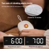 Kraftfull väckarklocka snooze Pet Mute Alarm Clock 2 Vibrationslägen Multifunktionella för hörselskadad döv