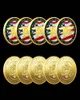 5st konstkonst och hantverk US Army Gold Plated Souvenir Coin USA Sea Land Air of Seal Team Challenge Coins Department Navy Military Badg2285885