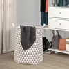 Tvättpåsar 1 st folding Baskt Bucket Organizer Stora kapacitetsrunda förvaring Bin Bag Hamper Kläder Toy Baske