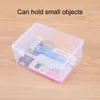 1 st transparent PP Dual Fäst transparent Display Box Jewelry Smyckesbehållare smycken Box Art Diy Parts Tool Storage Box