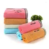 Towel 2pcs/lot Pure Cotton Square 35 35cm Kindergarten Baby Wash Face Children With Hook Household Daily Necessities